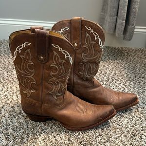 Brown Tony Lama Cowboy Boots Size 9.5